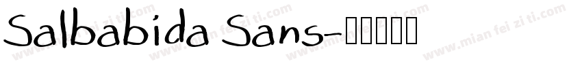 Salbabida Sans字体转换